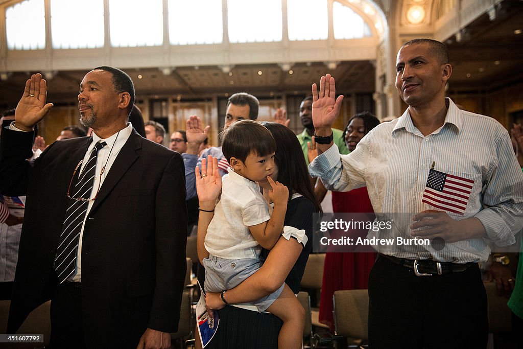 Naturalization Ceremony Held In New York Ahead Of Independence Day