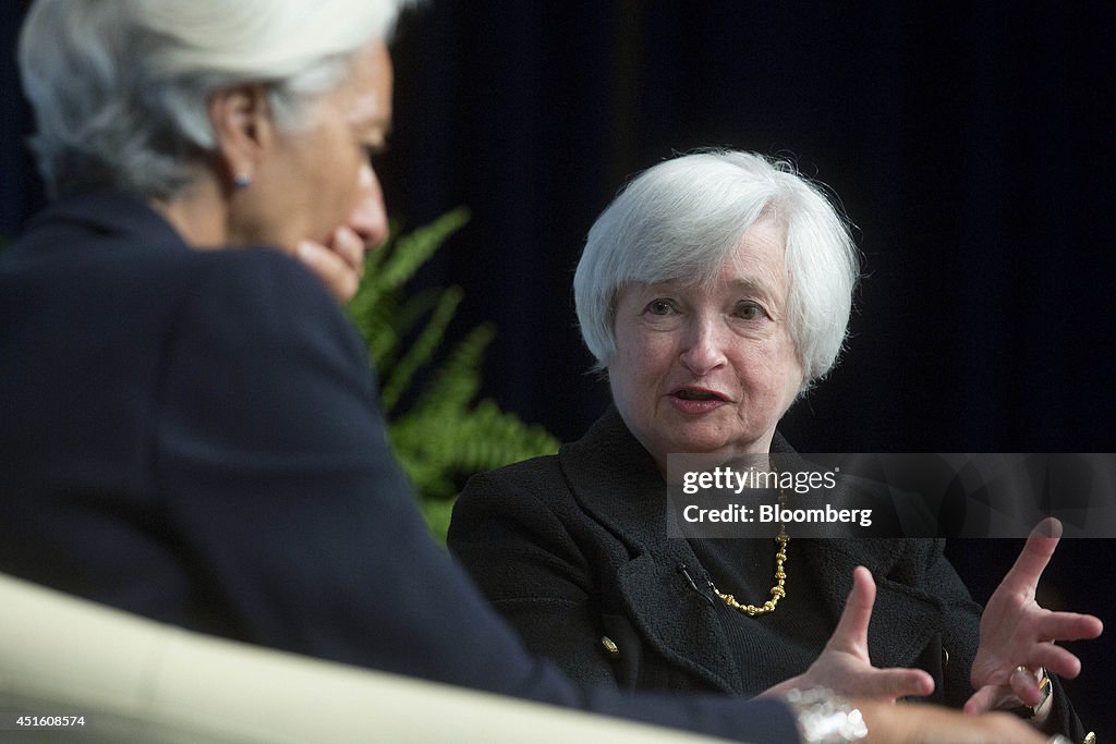 Fed Chair Janet Yellen Speaks At The International Monetary Fund