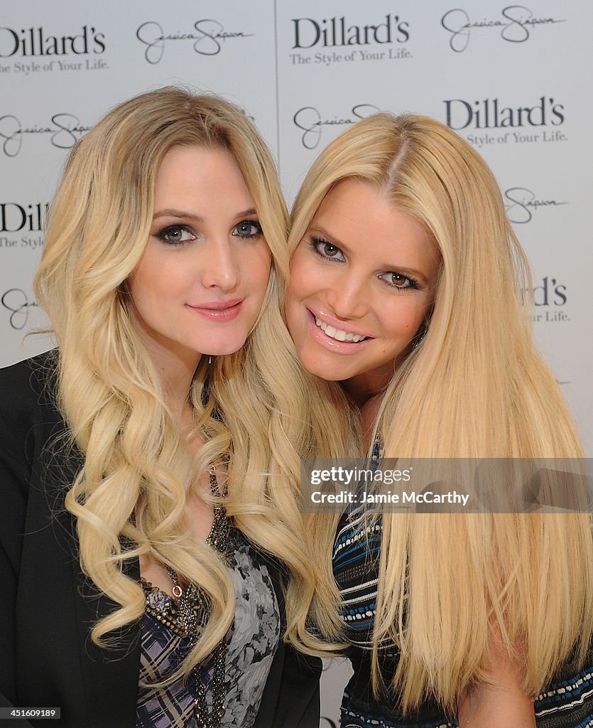 Jessica And Ashlee Simpson Host Jessica Simpson Collection Event At Dillard's NorthPark Center