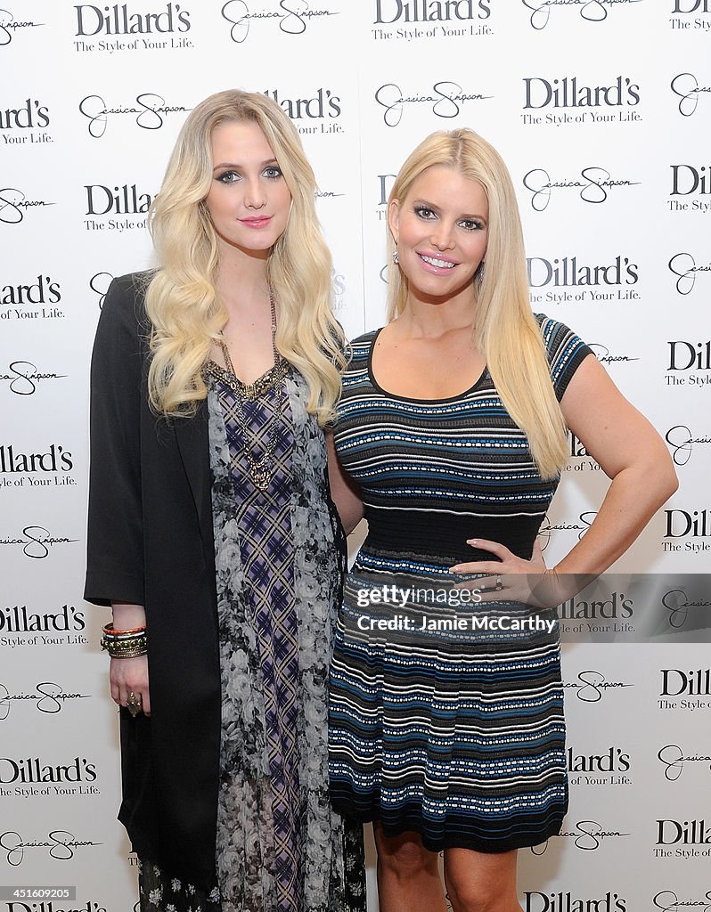 Jessica And Ashlee Simpson Host Jessica Simpson Collection Event At Dillard's NorthPark Center