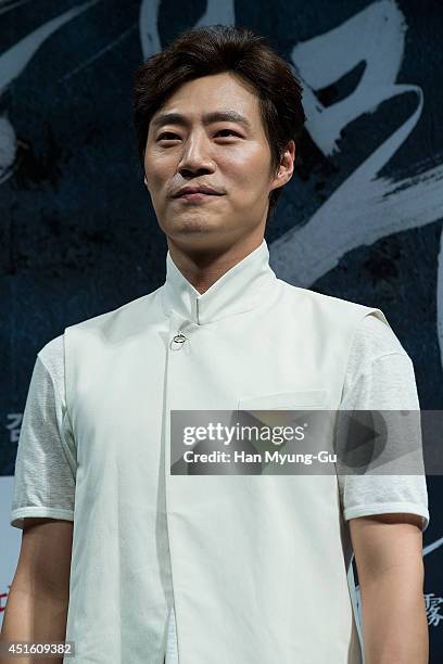 South Korean actor Lee Hee-Jun attends the press conference for "Haemoo" on July 1, 2014 in Seoul, South Korea. The film will open on August 13, in...