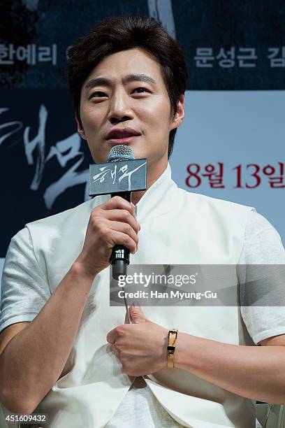 South Korean actor Lee Hee-Jun attends the press conference for "Haemoo" on July 1, 2014 in Seoul, South Korea. The film will open on August 13, in...