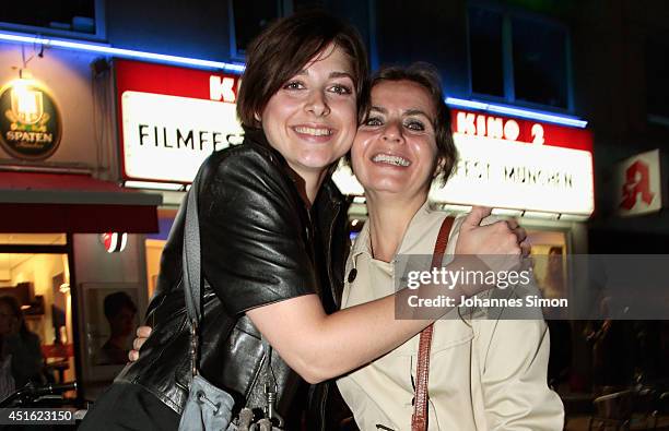 Katharina Nesytowa and Alice Dwyer attend the 'Let's Go' premiere as part of Filmfest Muenchen 2014 at Rio Filmpalast on July 2, 2014 in Munich,...