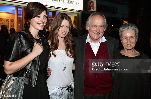Katharina Nesytowa, Alice Dwyer, Michael Verhoeven and Laura Waco attend the 'Let's Go' premiere as part of Filmfest Muenchen 2014 at Rio Filmpalast...