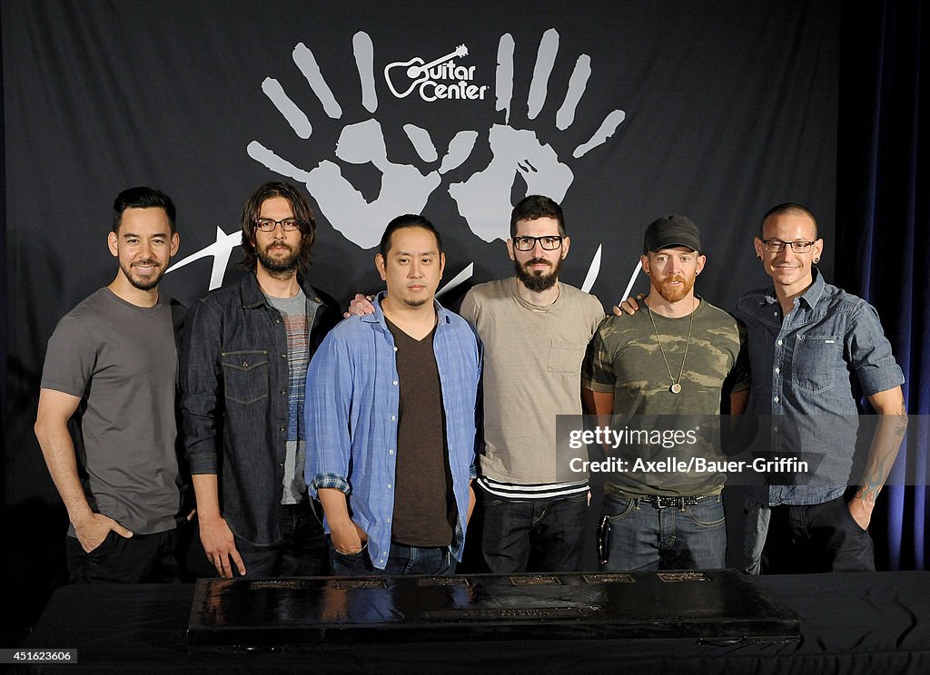 Linkin Park Gets Inducted Into Guitar Center's Historic RockWalk