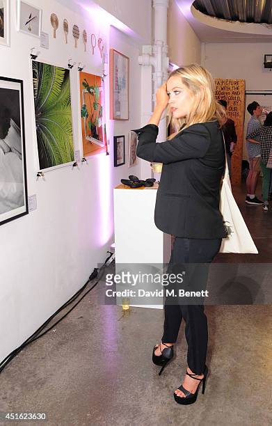Laura Whitmore attends the Nokia Lumia 630 Pop-up store, at The Old Truman Brewery on July 2, 2014 in London, England.
