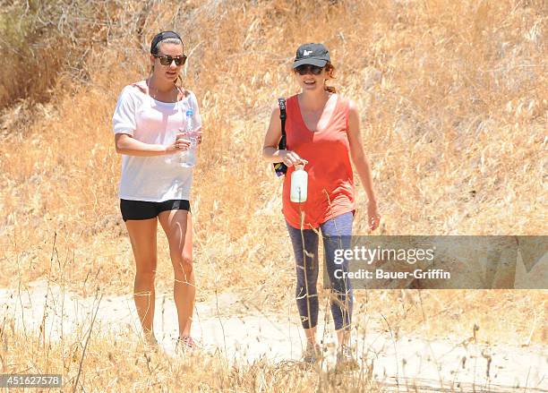 Lea Michele is seen in Los Angeles on July 02, 2014 in Los Angeles, California.