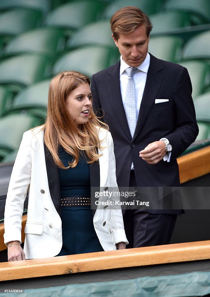 Celebrities Attend The Wimbledon Championships