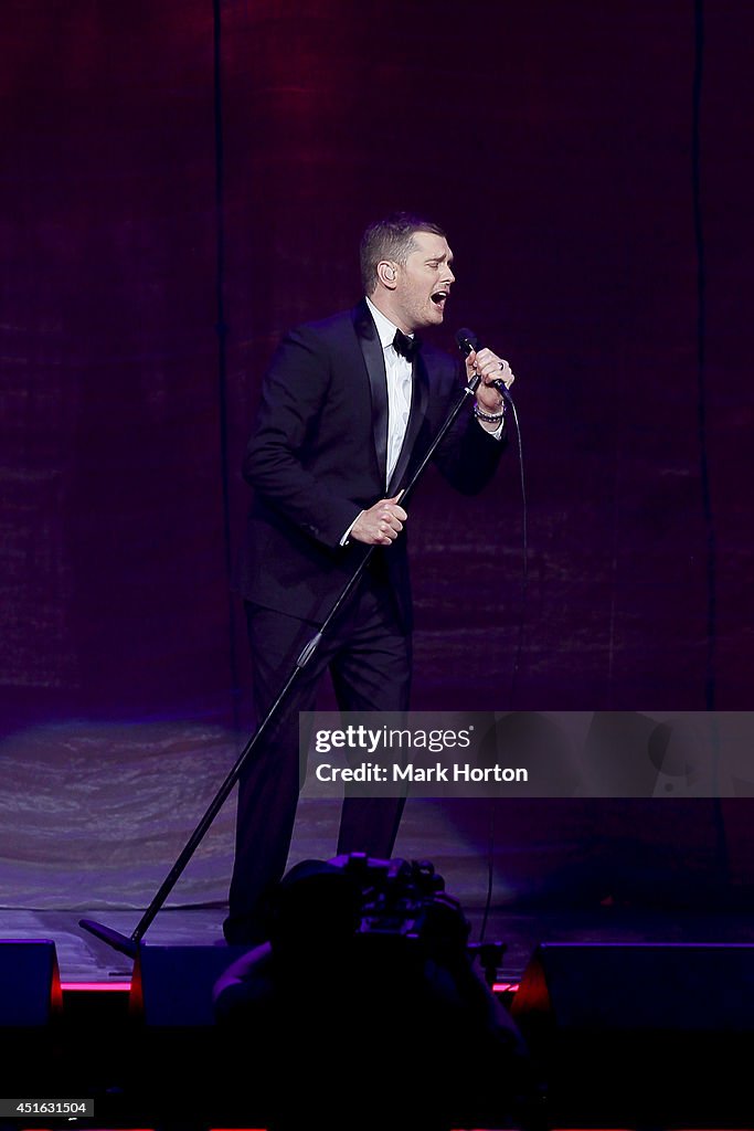 Michael Buble Performs At The Canadian Tire Centre