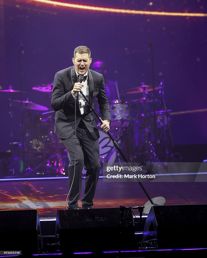 Michael Buble Performs At The Canadian Tire Centre