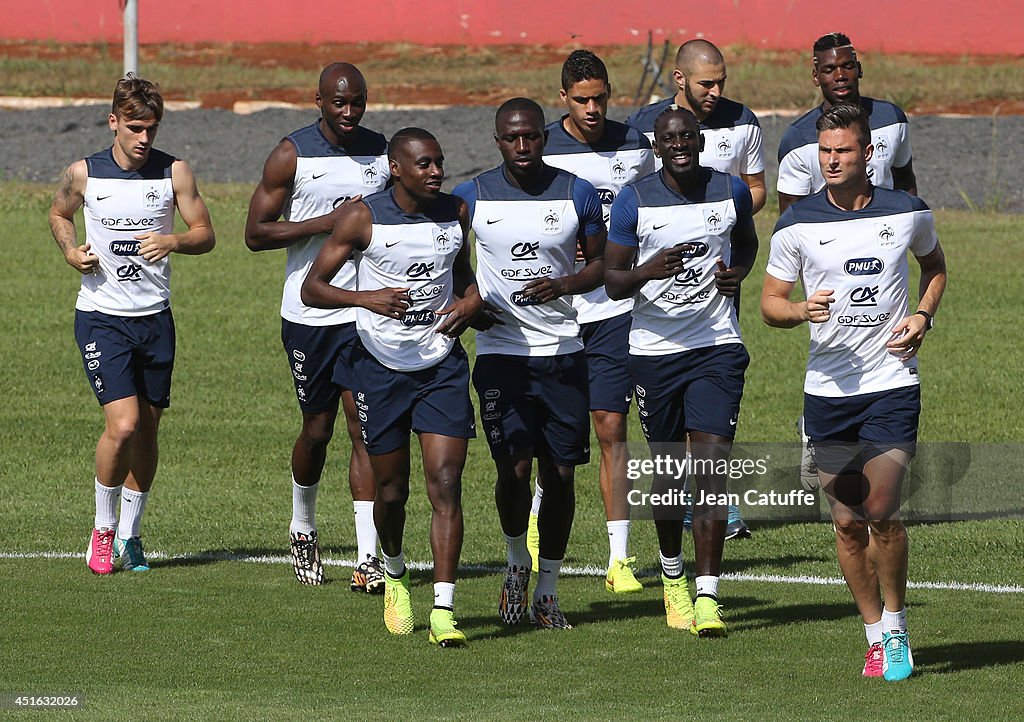 France Training & Press Conference - 2014 FIFA World Cup Brazil