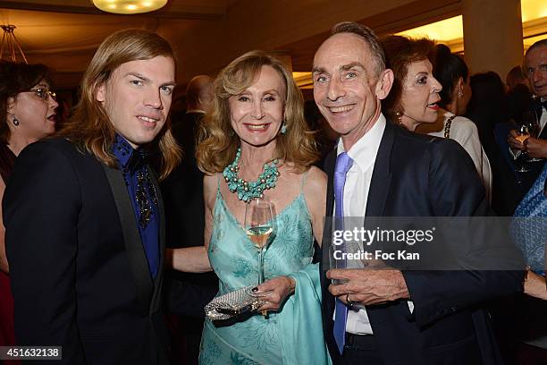 Christophe Guillarme, Georgika Aeby Demeter and Christophe Hirondel attend the '20th Amnesty International France' : Gala At Theatre Des champs...