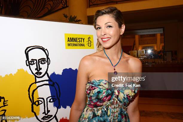 Eleonore Boccara attends the '20th Amnesty International France' : Gala At Theatre Des champs Elysees on July 2, 2014 in Paris, France.