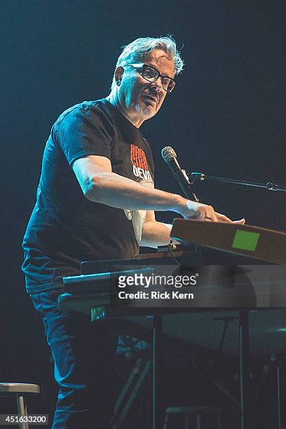 Musician/vocalist Mark Mothersbaugh of Devo performs in concert at ACL Live on July 2, 2014 in Austin, Texas.