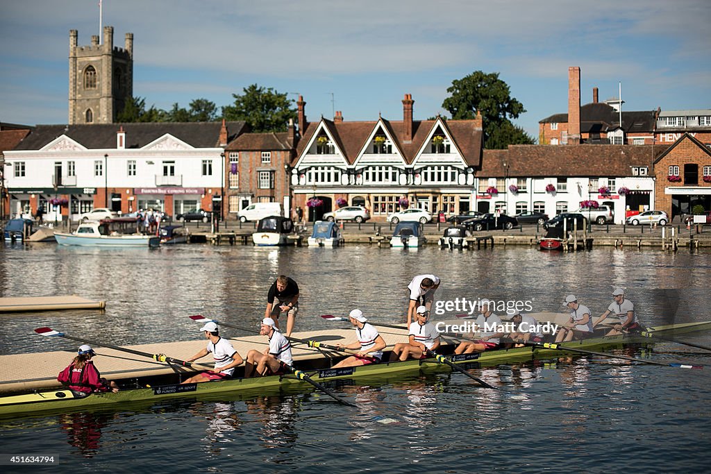 Spectators Enjoy The Start Of The Henley Royal Regatta