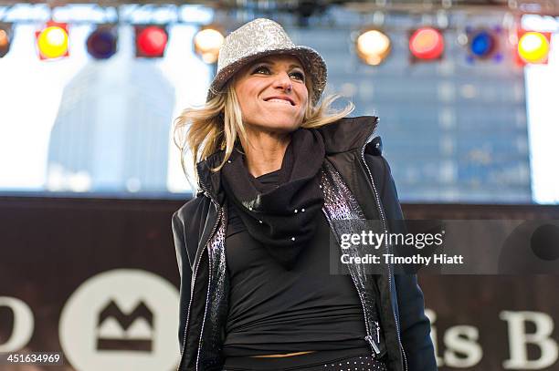 Debbie Gibson performs at the 2013 Magnificent Mile Lights Festival on November 23, 2013 in Chicago, Illinois.