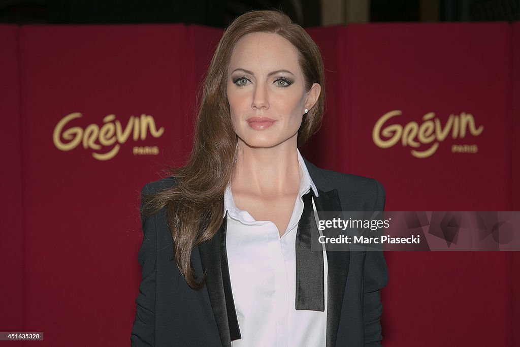 Angelina Jolie Waxwork Unveiling At Musee Grevin