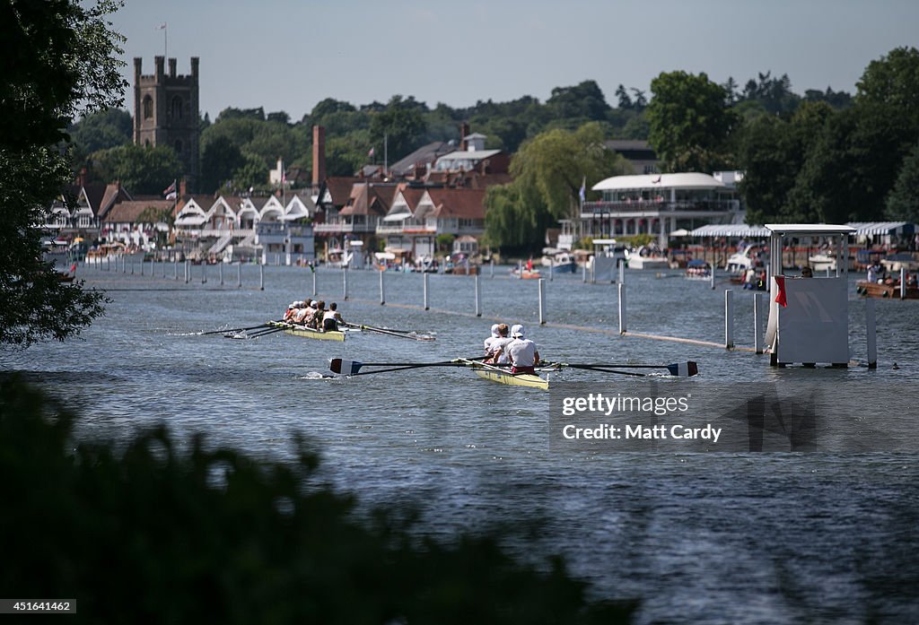 Spectators Enjoy The Start Of The Henley Royal Regatta