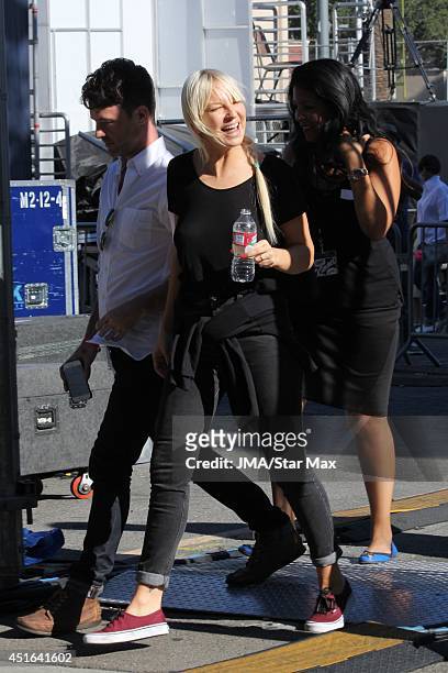 Singer Sia is seen on July 2, 2014 in Los Angeles, California.