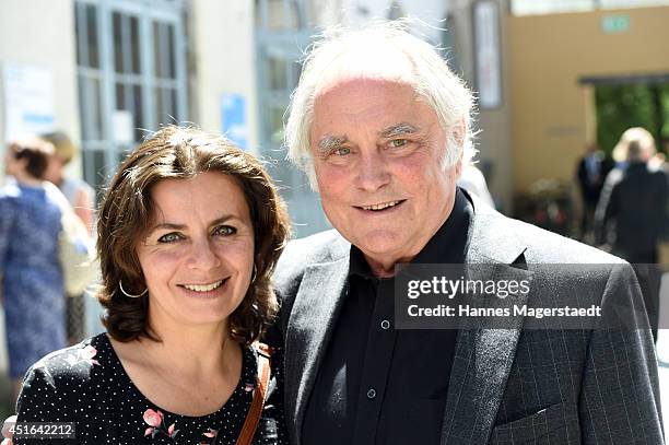 Naomi Krauss and Michael Verhoeven attends the FFF Reception at Praterinsel on July 3, 2014 in Munich, Germany.