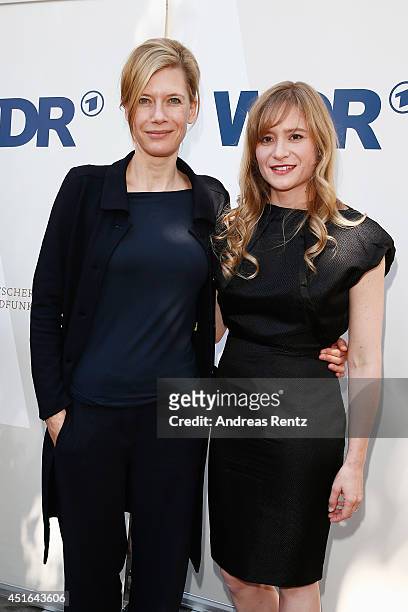Ina Weisse and Julia Jentsch attend the WDR Reception at Teatro Bar Tapas on July 3, 2014 in Munich, Germany.