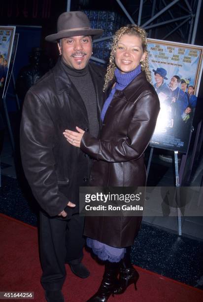 Singer Howard Hewett and wife Angela attend the Ninth Annual Pan African Film & Arts Festival - "Kingdom Come" Screening on February 8, 2001 at the...