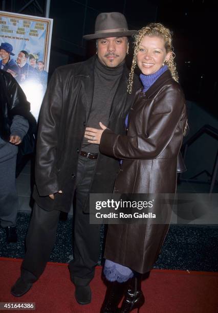 Singer Howard Hewett and wife Angela attend the Ninth Annual Pan African Film & Arts Festival - "Kingdom Come" Screening on February 8, 2001 at the...