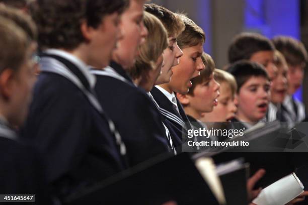30150501ASt. Thomas Boys Choir of Leipzig with Leipzig Baroque Orchestra, led by Georg Christoph Biller, performing the music of Bach and Vivaldi at...
