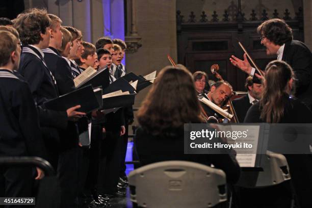 30150501ASt. Thomas Boys Choir of Leipzig with Leipzig Baroque Orchestra, led by Georg Christoph Biller, performing the music of Bach and Vivaldi at...