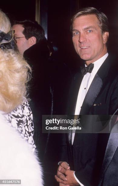 Magazine editor James F. Hoge, Jr. Attends the American Ballet Theatre's 50th Anniversary Gala on January 14, 1990 at the Metropolitan Opera House,...