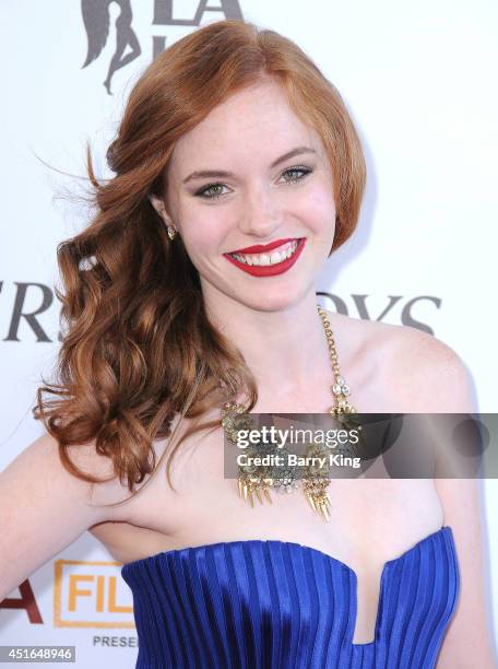 Actress Lacey Hannan attends the 2014 Los Angeles Film Festival closing night premiere of 'Jersey Boys' at Premiere House on June 19, 2014 in Los...