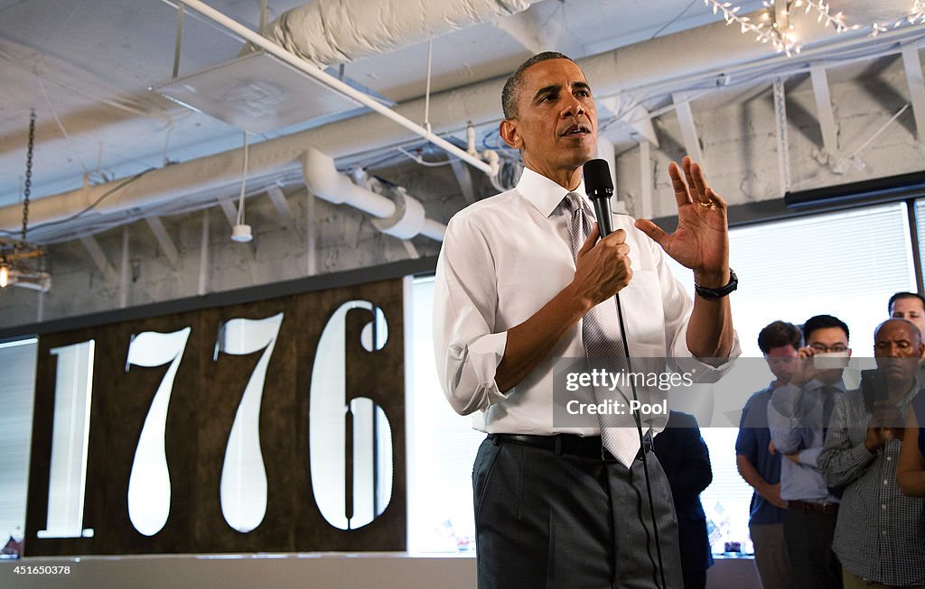 Obama Visits Tech Hub To Talk Economy