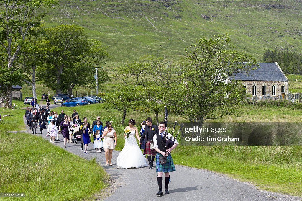 Scottish Wedding Procession