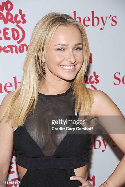 Actress Hayden Panettiere attends the 2013 Auction Celebrating Masterworks Of Design and Innovation at Sotheby's on November 23, 2013 in New York...