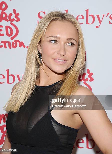 Actress Hayden Panettiere attends the 2013 Auction Celebrating Masterworks Of Design and Innovation at Sotheby's on November 23, 2013 in New York...