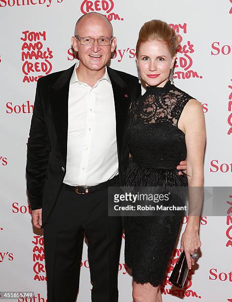 Charles Gibb and Tamara Gibb attends the 2013 Auction Celebrating Masterworks Of Design and Innovation on November 23, 2013 in New York, United...