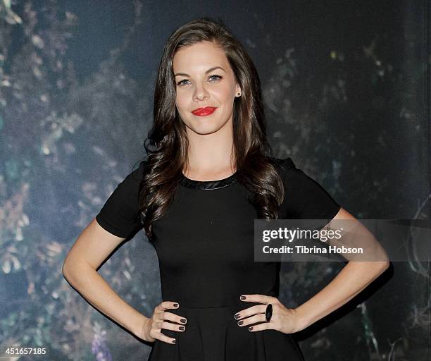 Haley Webb attends the MTV's 'Teen Wolf' fan appreciation event at Burbank Airport Marriott on November 23, 2013 in Burbank, California.