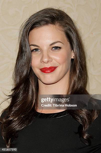 Haley Webb attends the MTV's 'Teen Wolf' fan appreciation event at Burbank Airport Marriott on November 23, 2013 in Burbank, California.