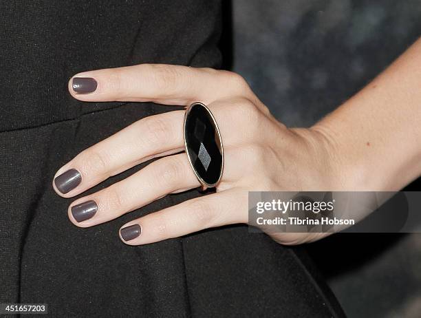 Haley Webb attends the MTV's 'Teen Wolf' fan appreciation event at Burbank Airport Marriott on November 23, 2013 in Burbank, California.