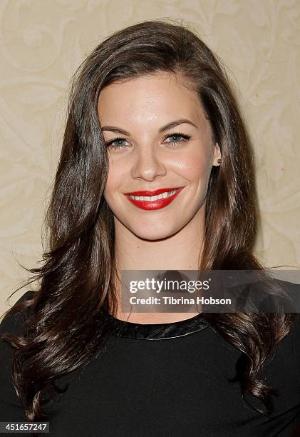 Haley Webb attends the MTV's 'Teen Wolf' fan appreciation event at Burbank Airport Marriott on November 23, 2013 in Burbank, California.