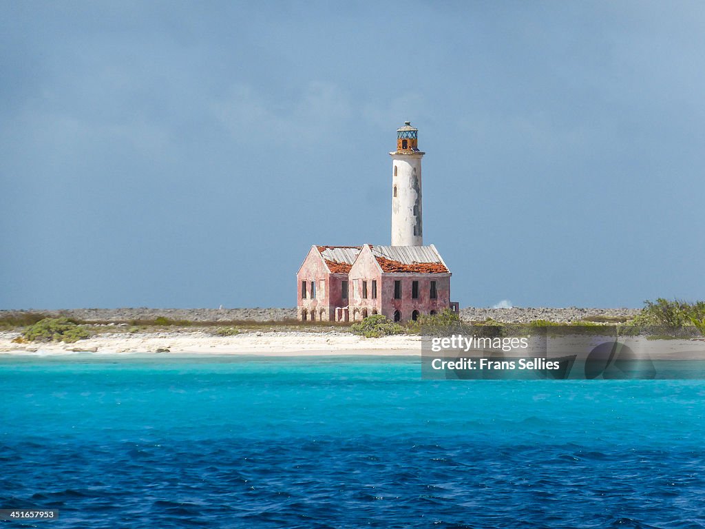 The lighthouse on Klein Curacao