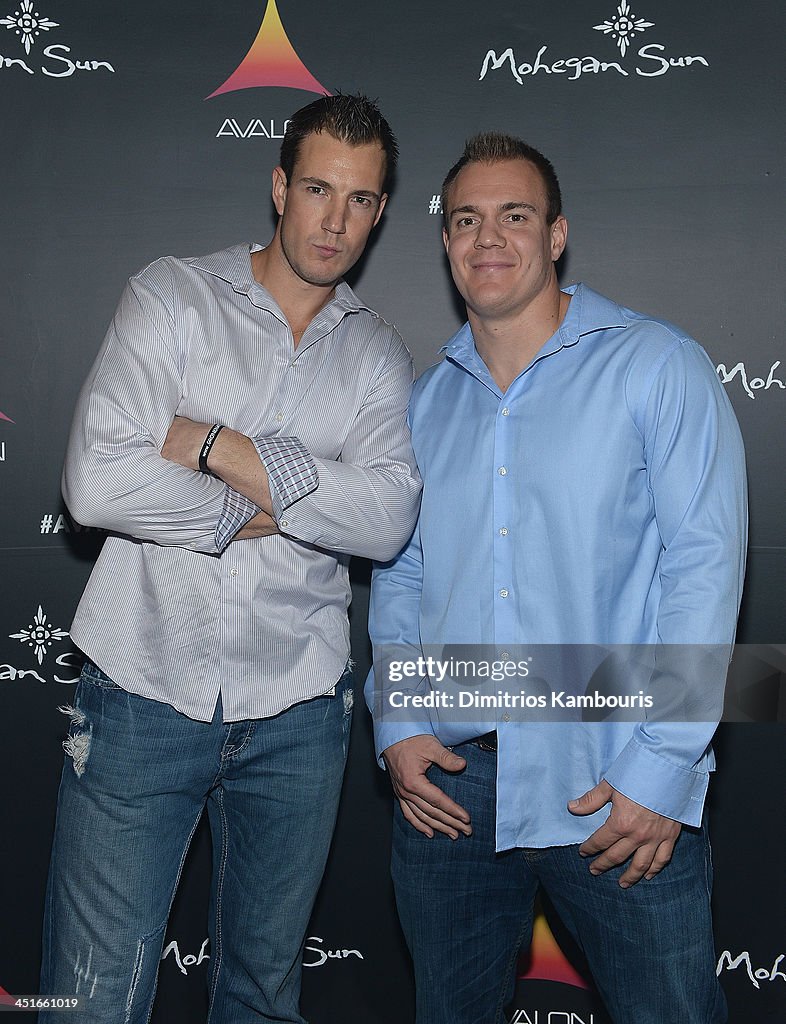 Chris Gronkowski and Gordie Gronkowski attend the Grand Opening of