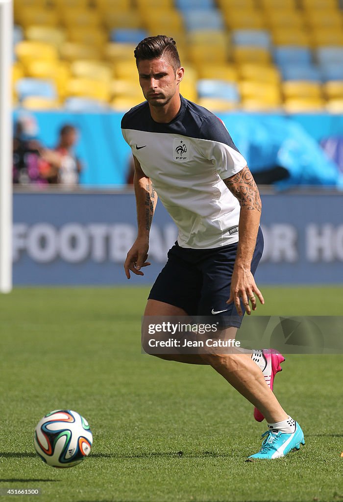 France Training & Press Conference - 2014 FIFA World Cup Brazil