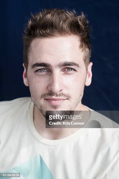 Kendall Schmidt poses for a portrait during PBS's "2014 A Capitol Fourth" concert rehearsal at the U.S. Capitol West Lawn on July 3, 2014 in...