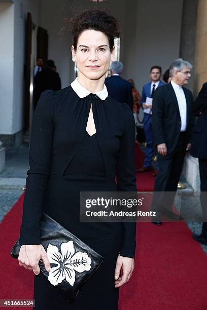 Bibiana Beglau attends the Bernhard Wicki Award at Cuvilles Theatre on July 3, 2014 in Munich, Germany.