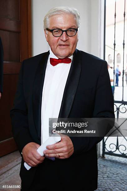 German Foreign Minister Frank Walter Steinmeier attends the Bernhard Wicki Award at Cuvilles Theatre on July 3, 2014 in Munich, Germany.