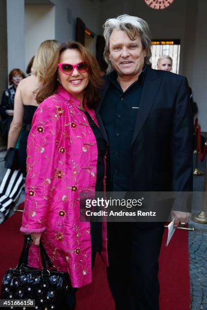 Maria Hannawald and Ernst Hannawald attend the Bernhard Wicki Award at Cuvilles Theatre on July 3, 2014 in Munich, Germany.