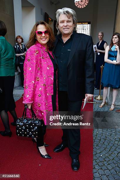 Maria Hannawald and Ernst Hannawald attend the Bernhard Wicki Award at Cuvilles Theatre on July 3, 2014 in Munich, Germany.