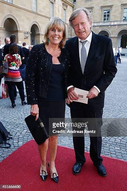 Bruno Reichart and wife Elke Reichart attend the Bernhard Wicki Award at Cuvilles Theatre on July 3, 2014 in Munich, Germany.