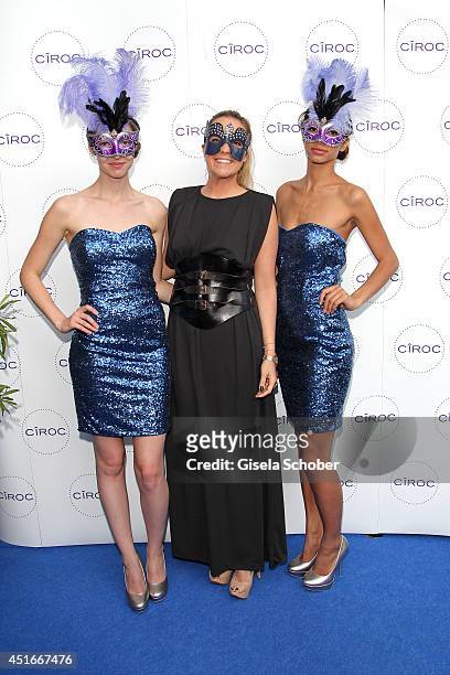 Marina Hoermannseder attends the CIROC VODKA Masquerade Night at Heart on July 3, 2014 in Munich, Germany.
